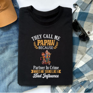 Camiseta Papaw gracioso, abuelo, abuelo, Personalizable