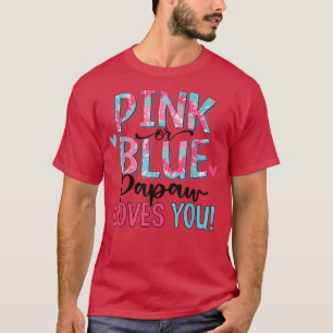 Camiseta Papaw Rosa O Azul Te Ama Tejer Tye Bebé Género R