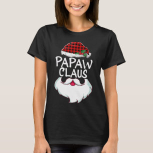 Camiseta Papaw Santa Claus Navidades de familia rojizos y g