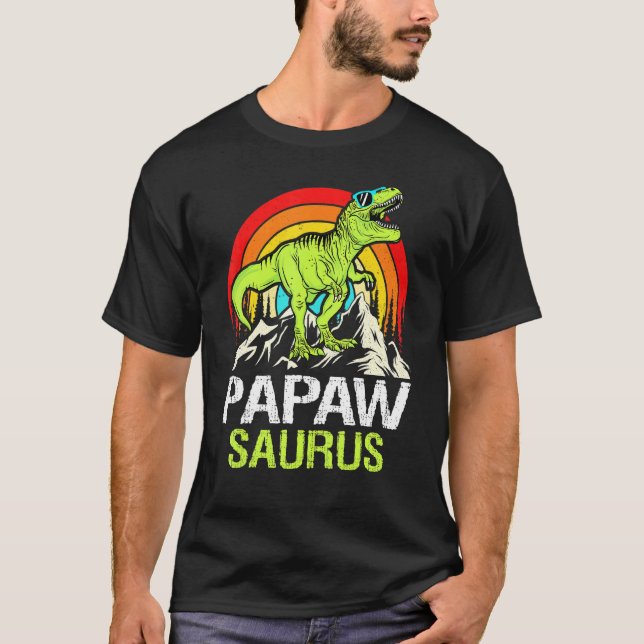 Camiseta Papawsaurus Dinosaur Abuelo Papaw Saurus Padre (Anverso)