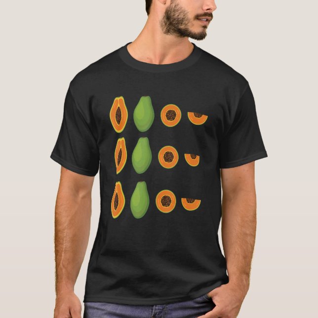 Camiseta Papaya Amo Comida Vegan (Anverso)