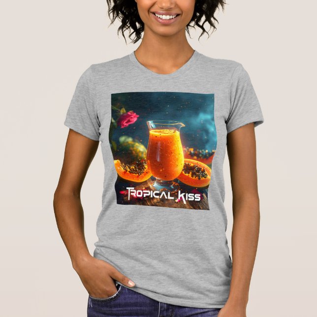 CAMISETA PAPAYA - BESO TROPICAL (Anverso)