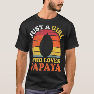 Camiseta Papaya Fruit Vintage Un Chica que ama Papaya