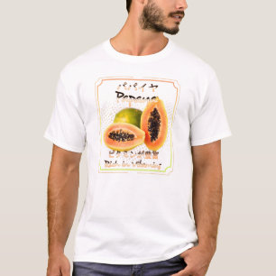 Camiseta Papaya Vegan Frutas Y Verduras Saludables