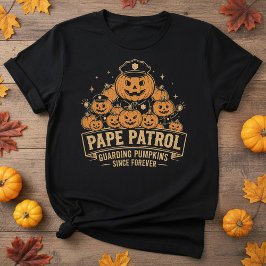 Camiseta Pape patrol: guarding pumpkins | Pape Halloween 
