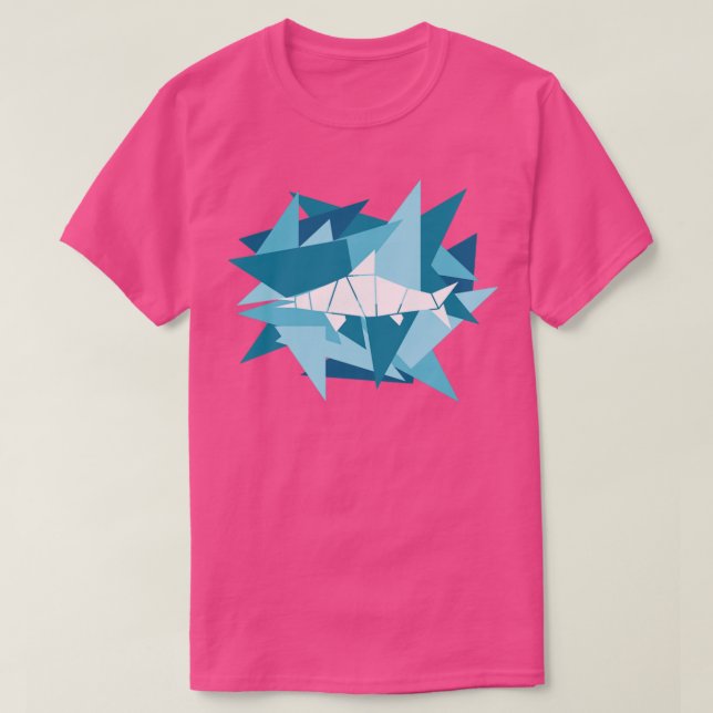 Camiseta Papel compartido Origami Ichthyosaurus (Diseño del anverso)