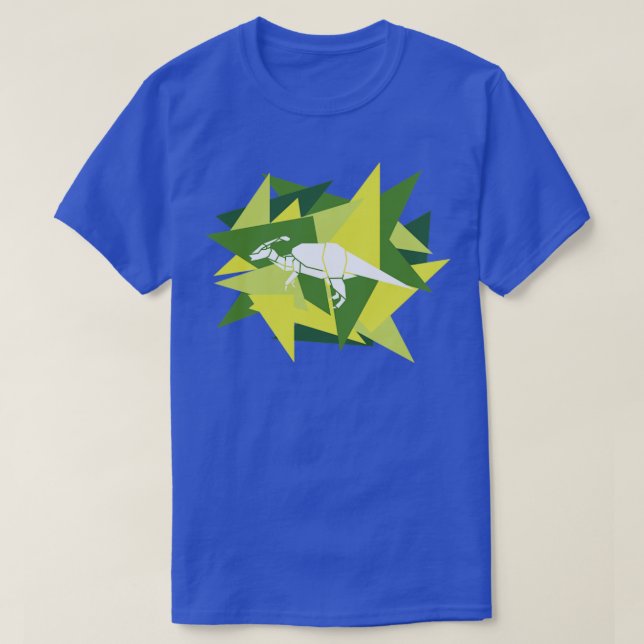 Camiseta Papel compartido Origami Parasaurolophus1 (Diseño del anverso)