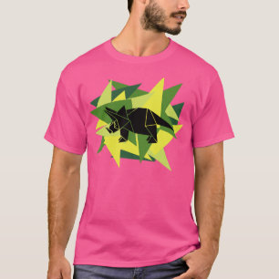 Camiseta Papel compartido Origami Triceratops