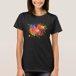 Camiseta Papel de arte de la mano Mascota Polec