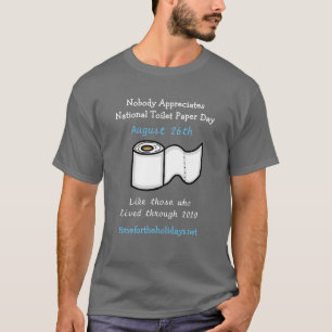 Camiseta Papel de aseo nacional Día del humor 26 de agosto