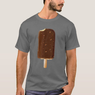 Camiseta Papel de crema de helado de chocolate