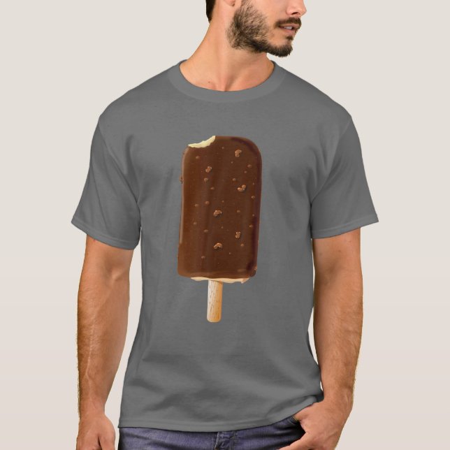 Camiseta Papel de crema de helado de chocolate (Anverso)