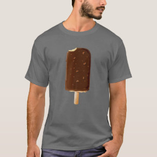 Camiseta Papel de crema de helado de chocolate