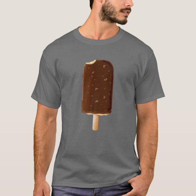 Camiseta Papel de crema de helado de chocolate (Anverso)