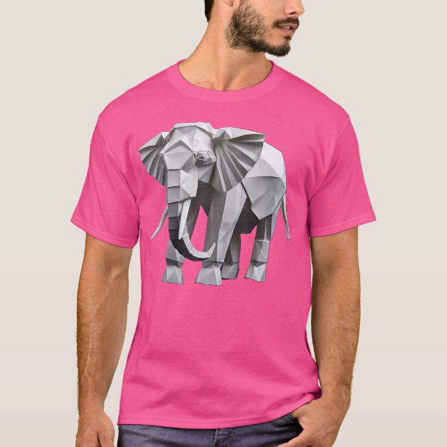 Camiseta Papel de diseño de té japonés para elefante origin (Anverso)
