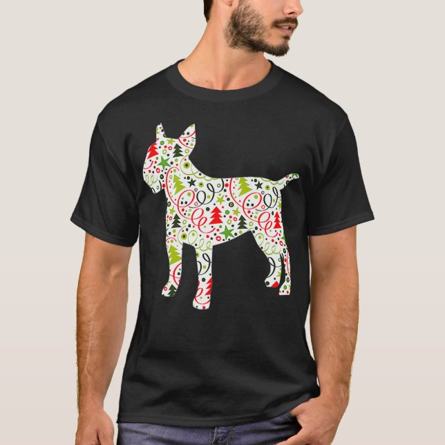 Camiseta Papel de envolvimiento de perro de los navidades (Anverso)