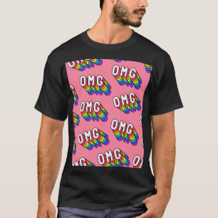 Camiseta Papel de escritorio Quirky OMG Pink Comic