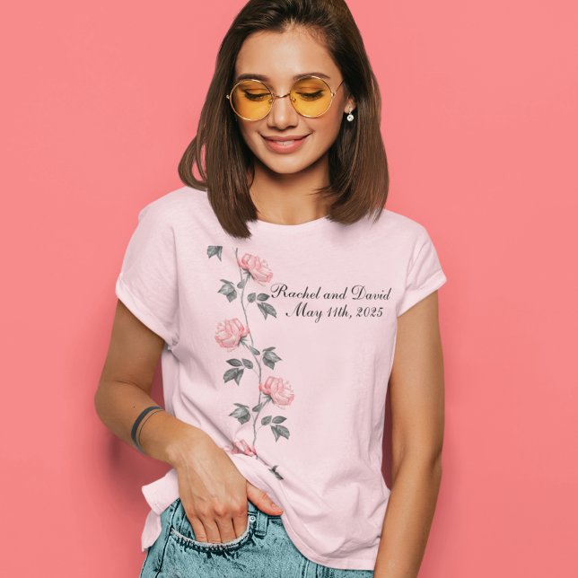 Camiseta Papel de escritorio Rosas Boda Bridesmaids (Subido por el creador)