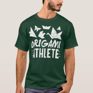 Camiseta Papel de figuras de origami doblado regalo de arte