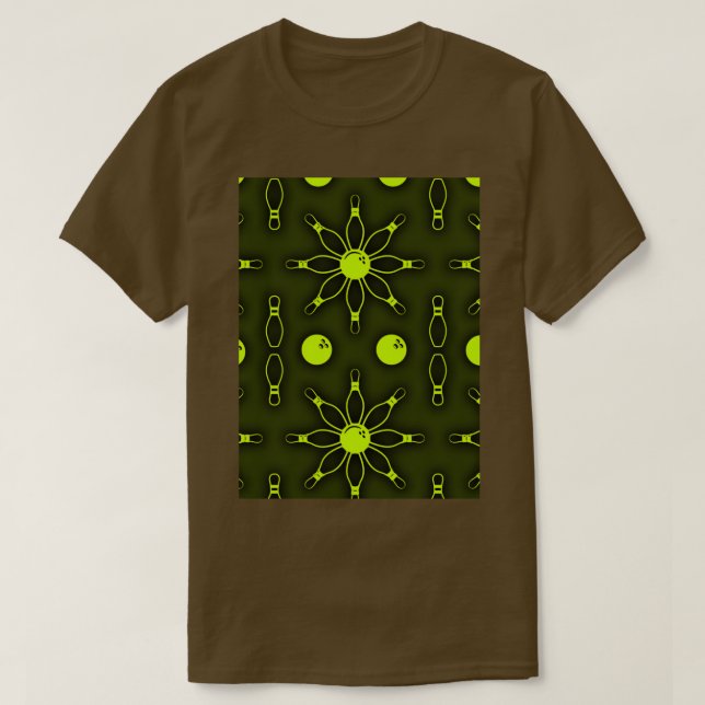 Camiseta Papel de fondo amarillo marrón sin costura T (Diseño del anverso)