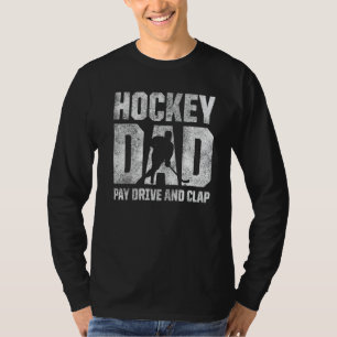 Camiseta Papel De Hockey Para Hombres Paga Conducir Y Aplau