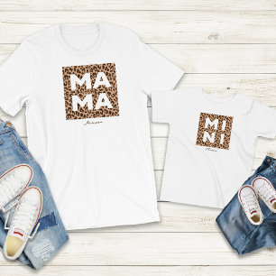 Camiseta Papel de impresión Leopard y minijuego de correspo