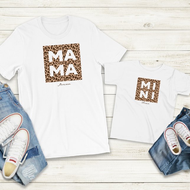 Camiseta Papel de impresión Leopard y minijuego de correspo (Subido por el creador)