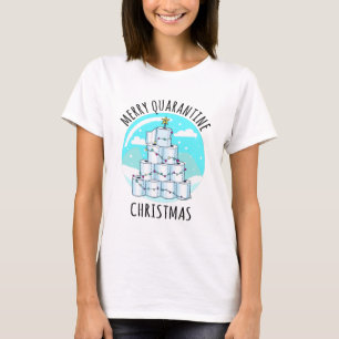 Camiseta Papel de inodoro de árbol de navidad en cuarentena