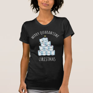 Camiseta Papel de inodoro de árbol de navidad en cuarentena