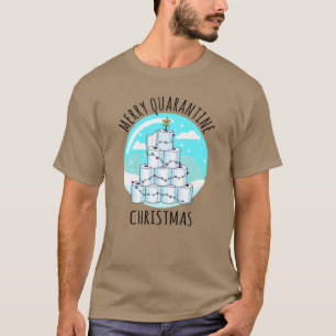 Camiseta Papel de inodoro de árbol de navidad en cuarentena
