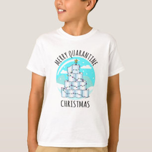 Camiseta Papel de inodoro de árbol de navidad en cuarentena