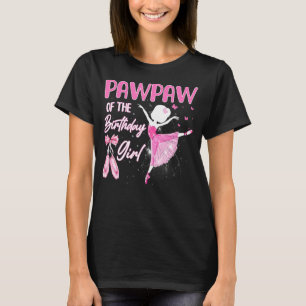 Camiseta Papel De La Chica De Cumpleaños Ballerina Ballet D