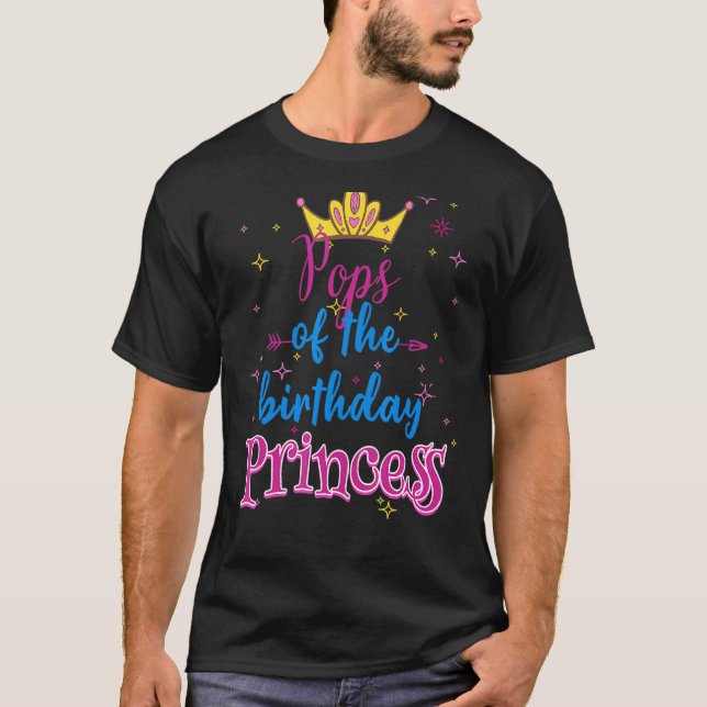 Camiseta Papel De La Familia De La Princesa De Cumpleaños (Anverso)