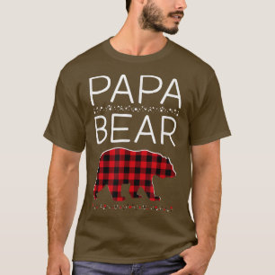 Camiseta Papel de la familia de los Navidades del oso de pa