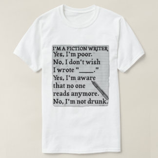 Camiseta Papel de la hoja de respuestas del escritor de fic