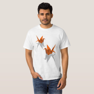 Camiseta Papel de Origami de los pájaros