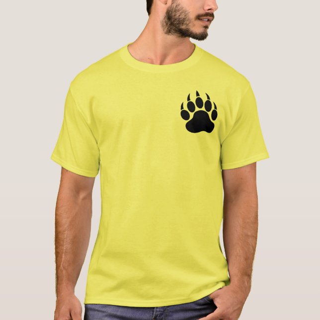 Camiseta PAPEL DE OSO GAY en la WOOF frontal en la espalda  (Anverso)