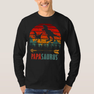 Camiseta Papel de Papasauro T Rex Dinosaur Saurus
