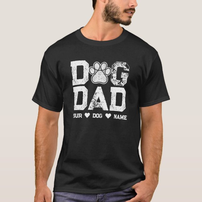 Camiseta Papel de perro con nombre de perro (Anverso)