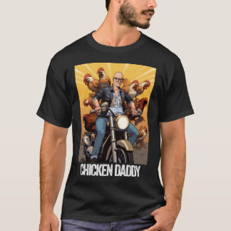 Camiseta Papel de pollo Padre agricultor Pavo de pollo