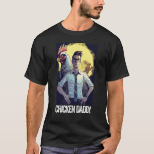 Camiseta Papel de pollo Padre agricultor Pavo de pollo