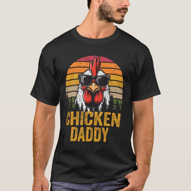 Camiseta Papel de pollo Padre de granja divertida (Anverso)