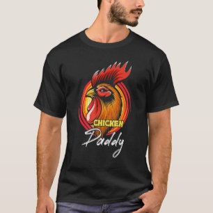 Camiseta Papel de pollo Papi Pollo Padre Agricultor Alumno