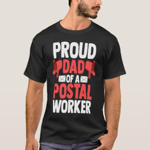 Camiseta Papel de Postman del Día del Padre Papá Orgulloso 