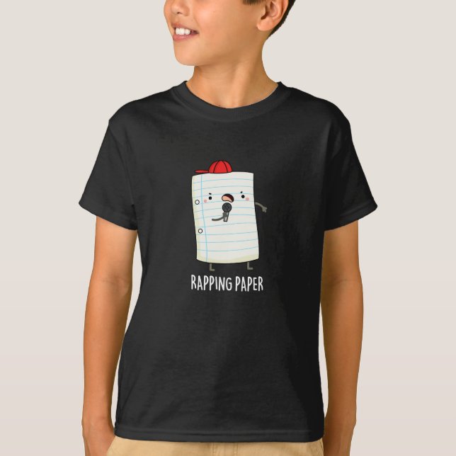 Camiseta Papel de rapto Divertido envolver papel Pun Oscuro (Anverso)
