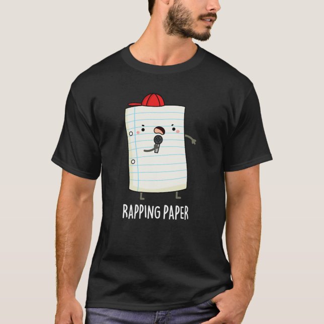 Camiseta Papel de rapto Divertido envolver papel Pun Oscuro (Anverso)