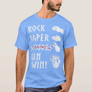 Camiseta Papel de rock, no tijeras, arma... me resulta grac
