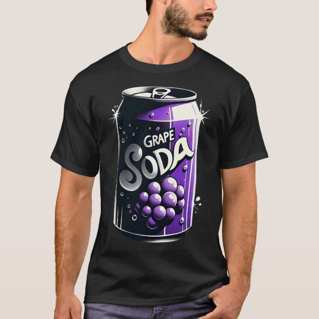 Camiseta Papel De Soda De Uva Con Problemas Impresión Elega (Anverso)