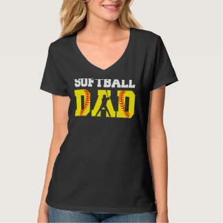Camiseta Papel de softbol de papá