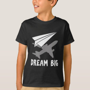 Camiseta Papel de sueño de ingeniero aeroespacial piloto de